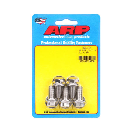 Universele bevestigingsmiddelen ARP M10 x 1,50 - Roestvrij staal Hex x5