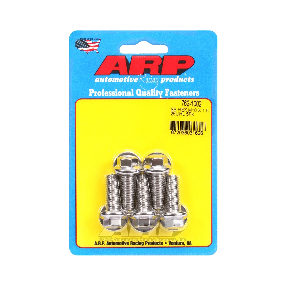 Bullone universale ARP M10 x 1,50 - Esagonale inox x5 - ARP-762-1002 - 762-1002 - 3666618228532