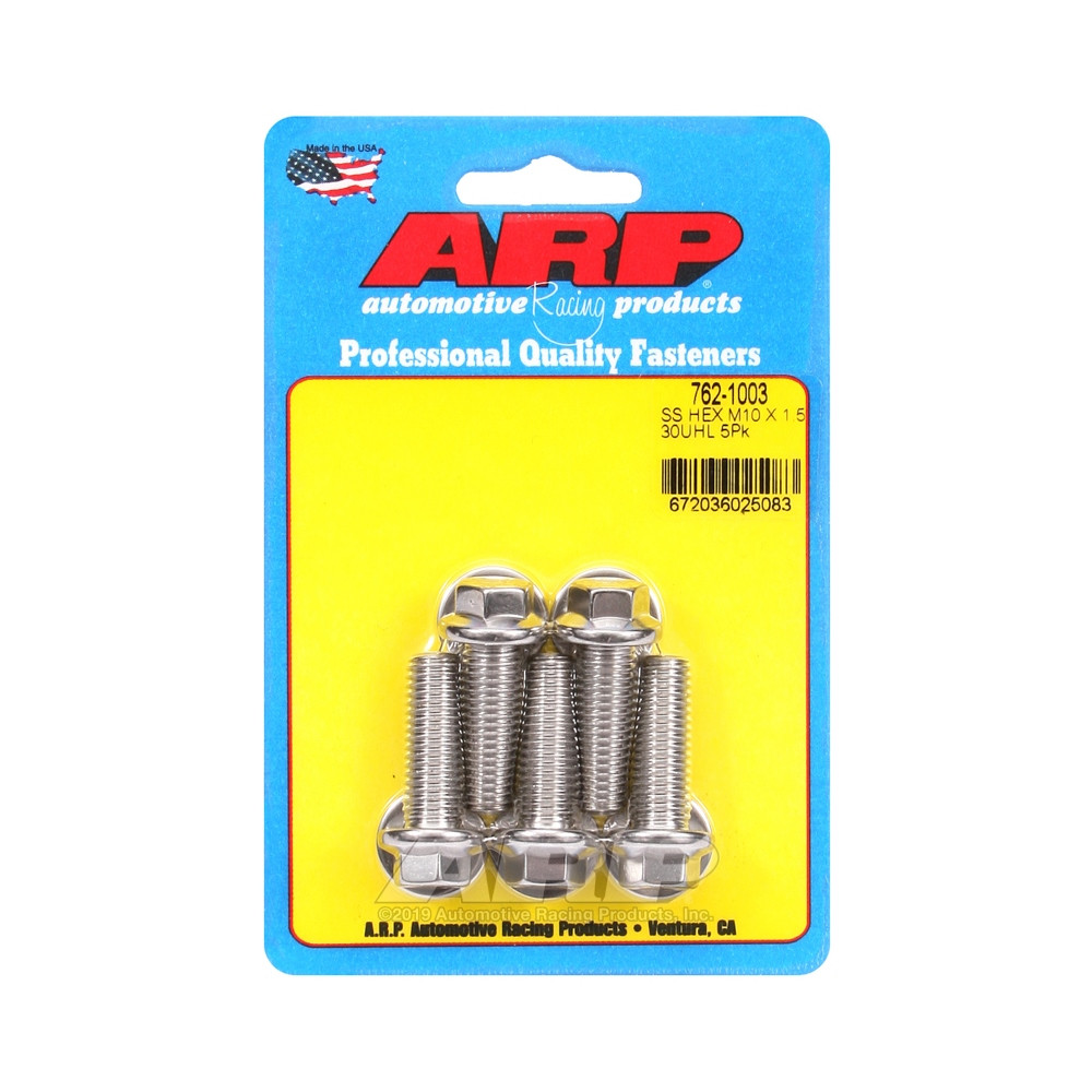 Bullone universale ARP M10 x 1,50 - Esagonale inox x5 - ARP-762-1003 - 762-1003 - 3666618228549
