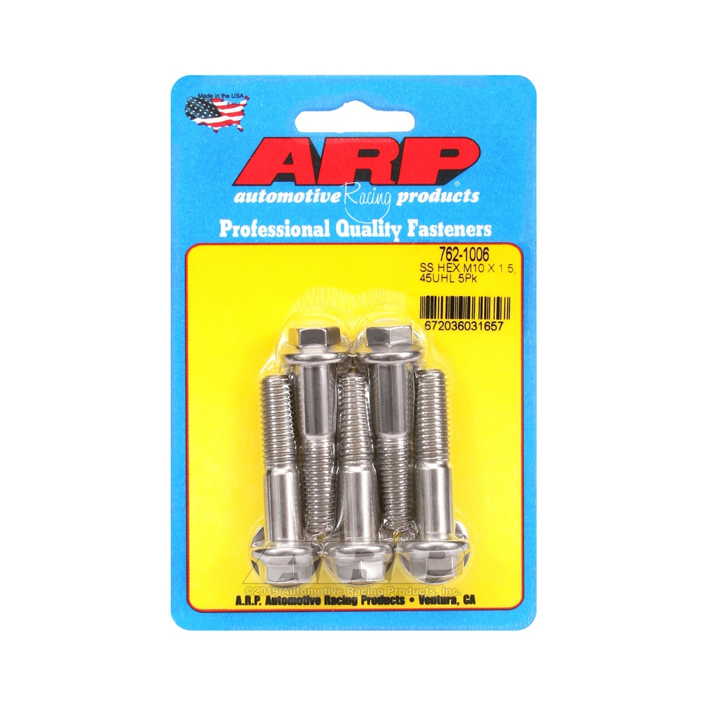 Universele bevestigingsmiddelen ARP M10 x 1,50 - Roestvrij staal Hex x5 - ARP-762-1006 - 762-1006 - 3666618228570