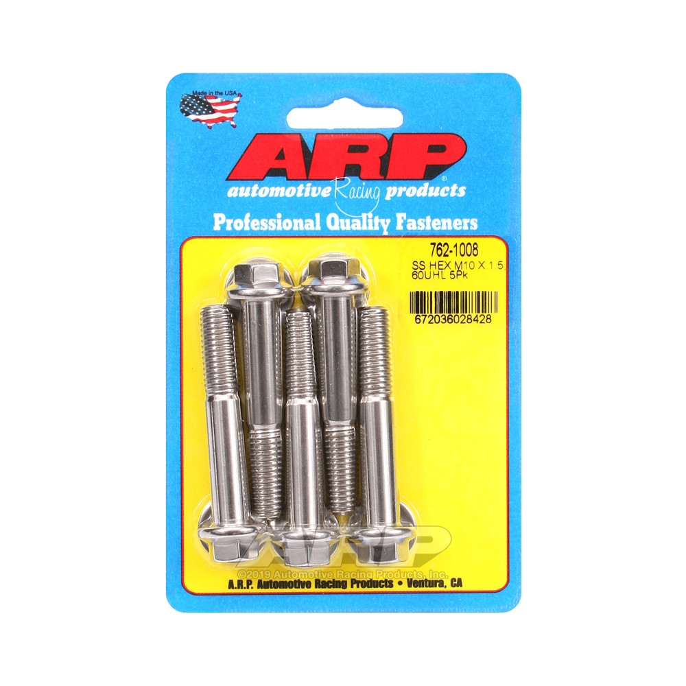 Bullone universale ARP M10 x 1,50 - Esagonale inox x5 - ARP-762-1008 - 762-1008 - 3666618228594
