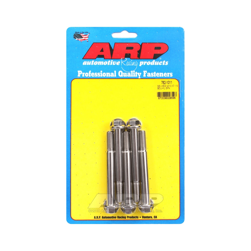 ARP Universal Bolt M10 x 1.50 - Stainless Hex x5 - ARP-762-1011 - 762-1011 - 3666618228624
