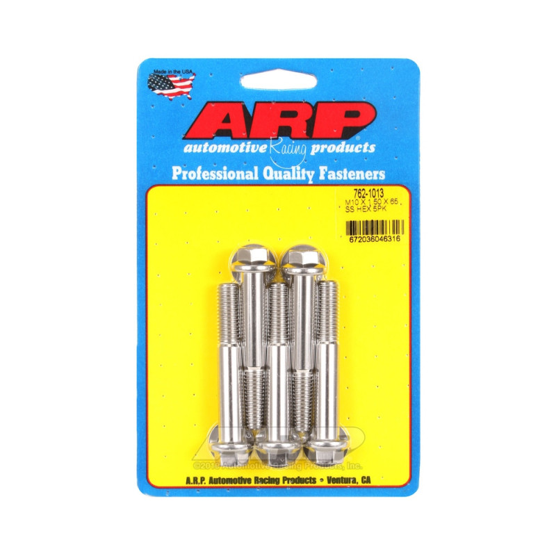 ARP Universal Bolt M10 x 1.50 - Stainless Hex x5 - ARP-762-1013 - 762-1013 - 3666618228648