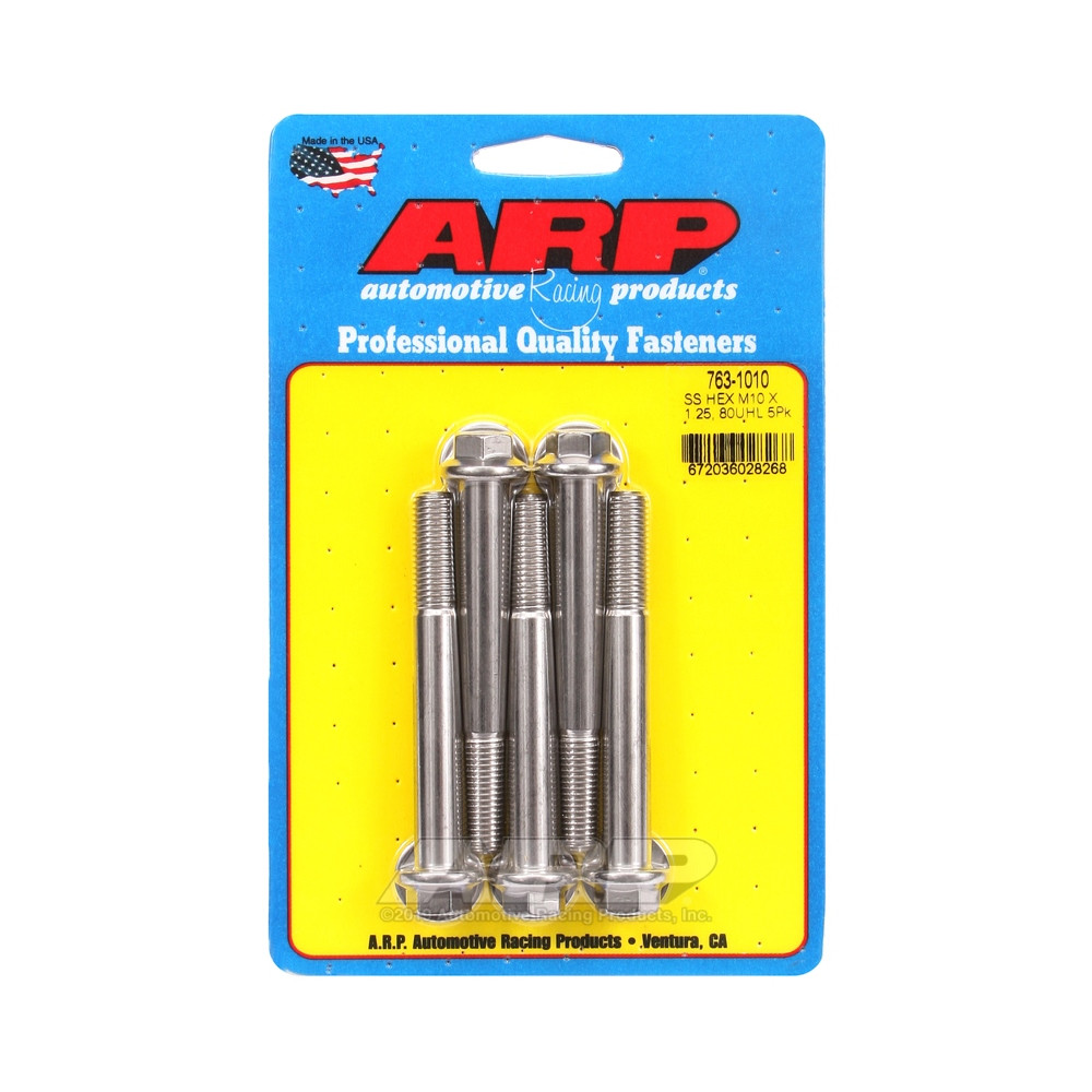 Boulonnerie universelle ARP M10 x 1.25 - Inox Hex x5 - ARP-763-1010 - 763-1010 - 3666618228747