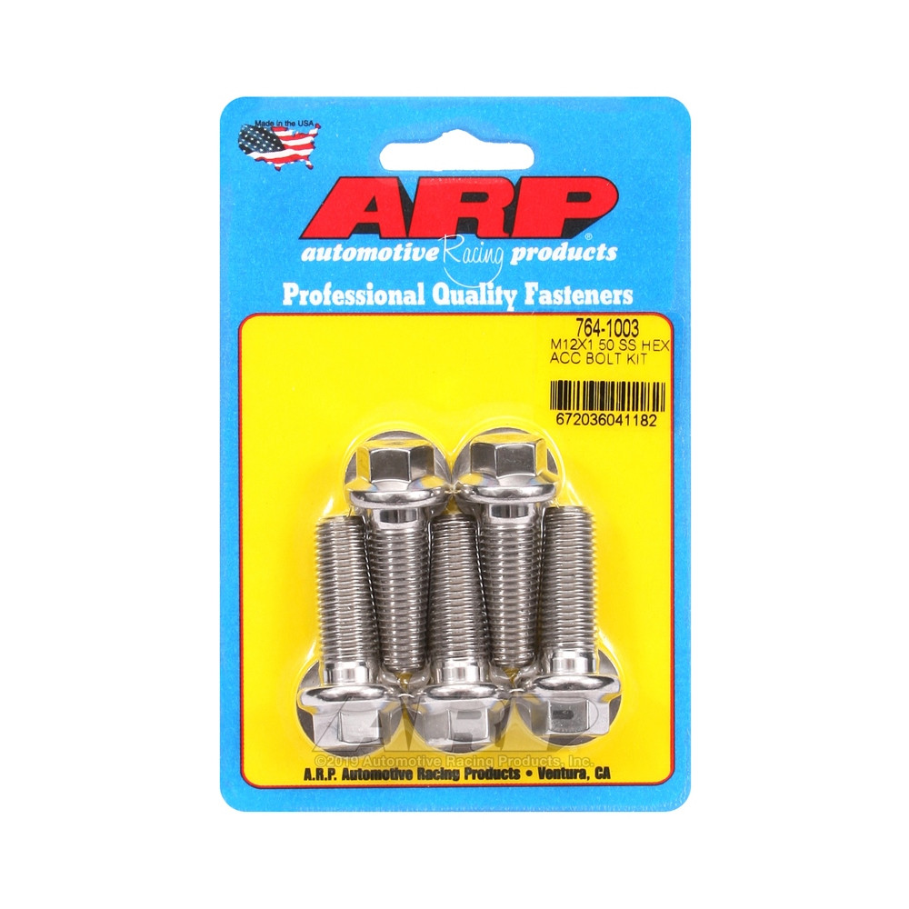 Bullone universale ARP M12 x 1,50 - Esagonale inox x5 - ARP-764-1003 - 764-1003 - 3666618228792