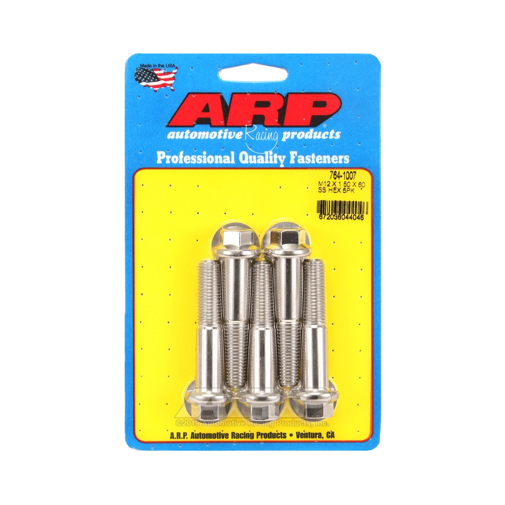 Universele bevestigingsmiddelen ARP M12 x 1,50 - Roestvrij staal Hex x5 - ARP-764-1007 - 764-1007 - 3666618228839