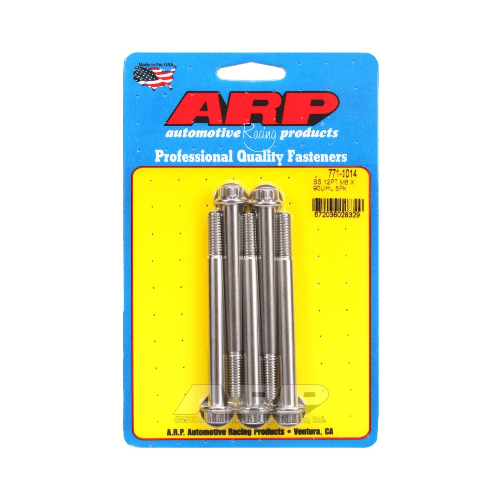 Universele bouten ARP M8 x 1,25 - Roestvast staal 12 stuks x5 - ARP-771-1014 - 771-1014 - 3666618229300
