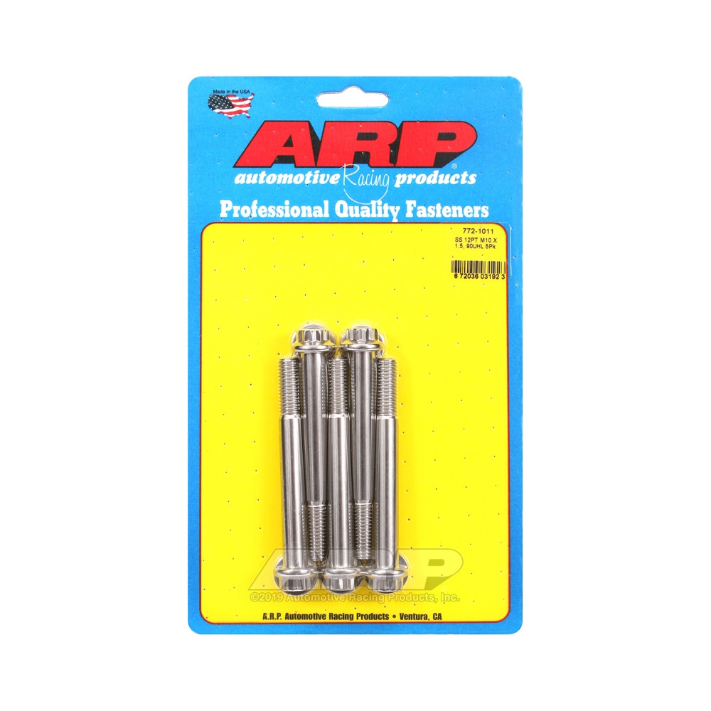 Universele bouten ARP M10 x 1.50 - Roestvast staal 12 stuks x5 - ARP-772-1011 - 772-1011 - 3666618229461