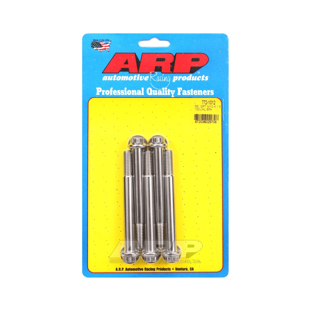 ARP Universal Bolt M10 x 1.50 - Stainless Steel 12 Pts x5 - ARP-772-1012 - 772-1012 - 3666618229478