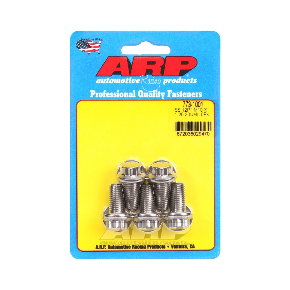 Boulonnerie universelle ARP M10 x 1.25 - Inox 12 Pts x5 - ARP-773-1001 - 773-1001 - 3666618229492