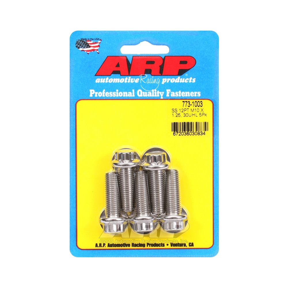 Universele bouten ARP M10 x 1,25 - Roestvast staal 12 stuks x5 - ARP-773-1003 - 773-1003 - 3666618229515