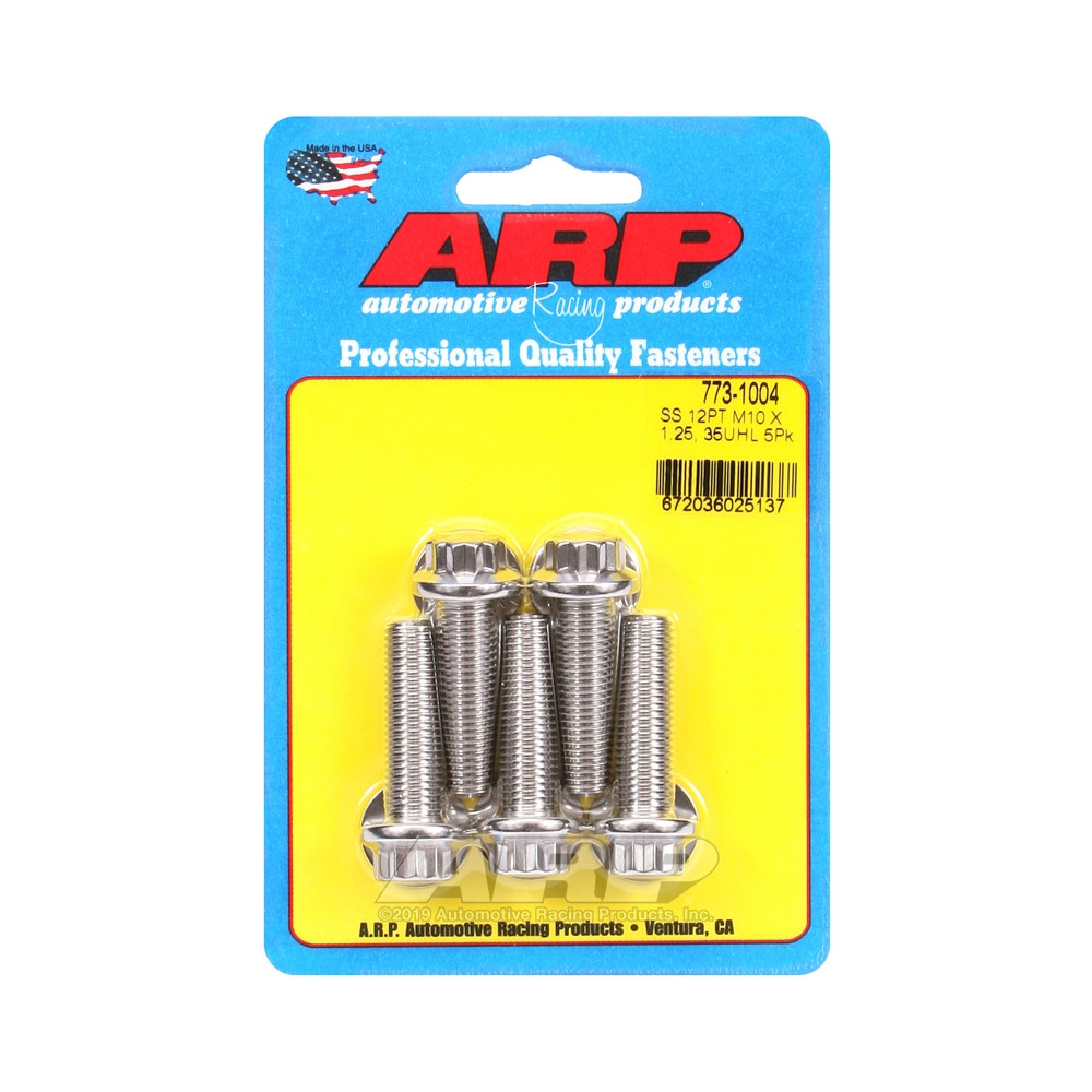 Boulonnerie universelle ARP M10 x 1.25 - Inox 12 Pts x5 - ARP-773-1004 - 773-1004 - 3666618229522