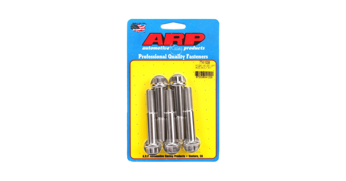 ARP Universal Bolts M12 x 1.50 - Stainless Steel 12 Pts x5