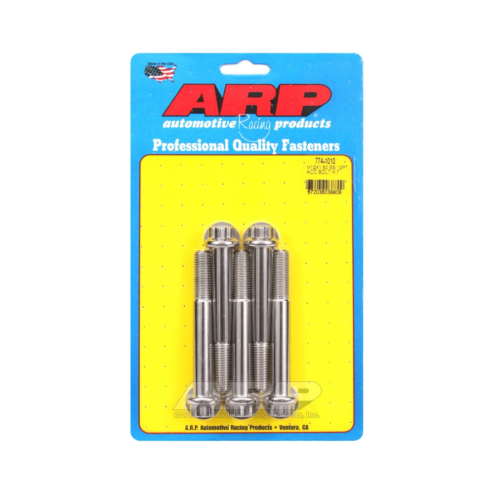 Universele bouten ARP M12 x 1,50 - Roestvast staal 12 stuks x5 - ARP-774-1010 - 774-1010 - 3666618229706