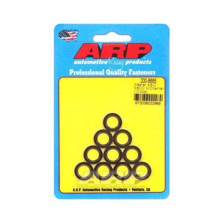 Set (10) sluitringen ARP 5/16 - Met afschuining