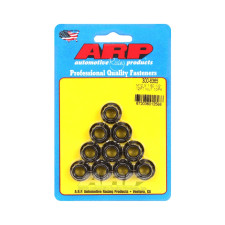 Set moeren ARP (10) M11 x 1,25 - Zwart Oxyde 12 pts