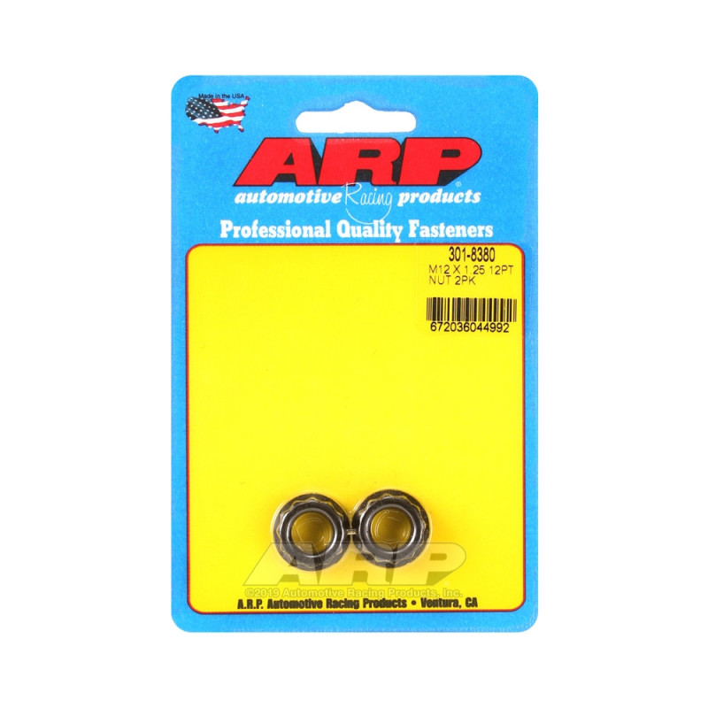 Confezione dadi ARP (2) M12 x 1,25 - Nero Oxyde Hex - ARP-300-8359 - 300-8359 - 3666618223735