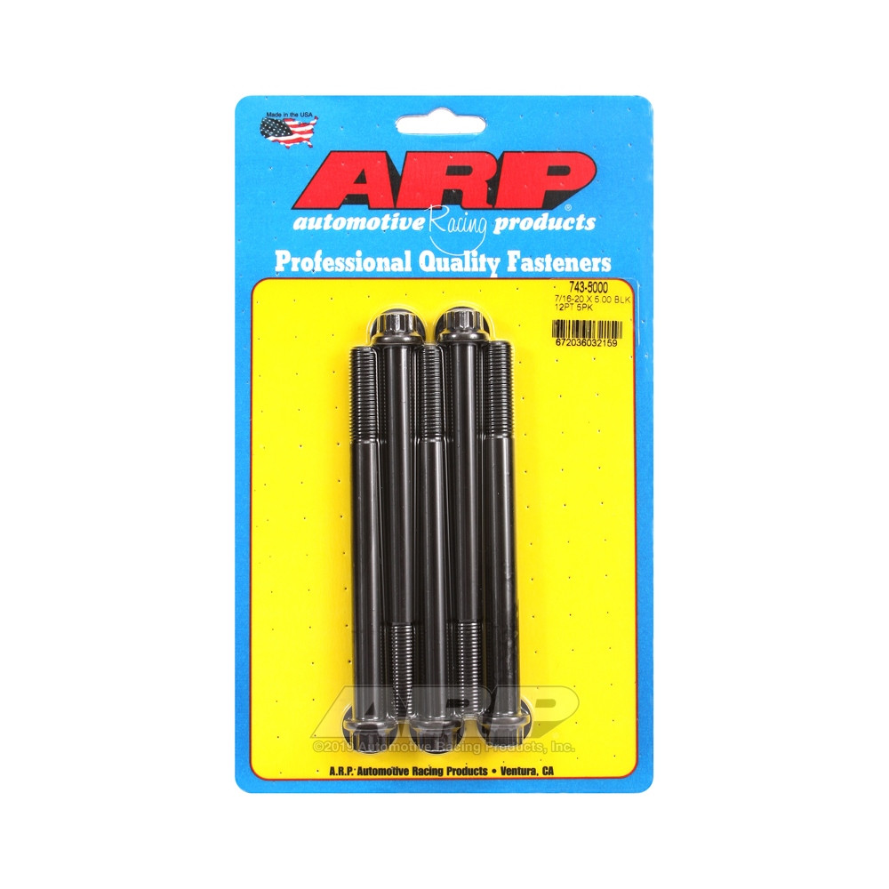 Boulonnerie universelle ARP 7/16-20 - Black Oxyde 12 Pts x5 - ARP-746-4375 - 746-4375 - 3666618226491