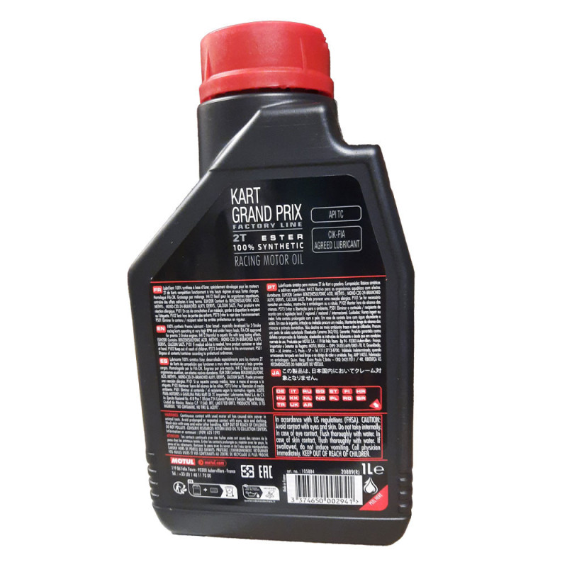 Huile Motul pour Karting Grand Prix 1L - MOT-MOTULKGP - 105884 - 3374650002941