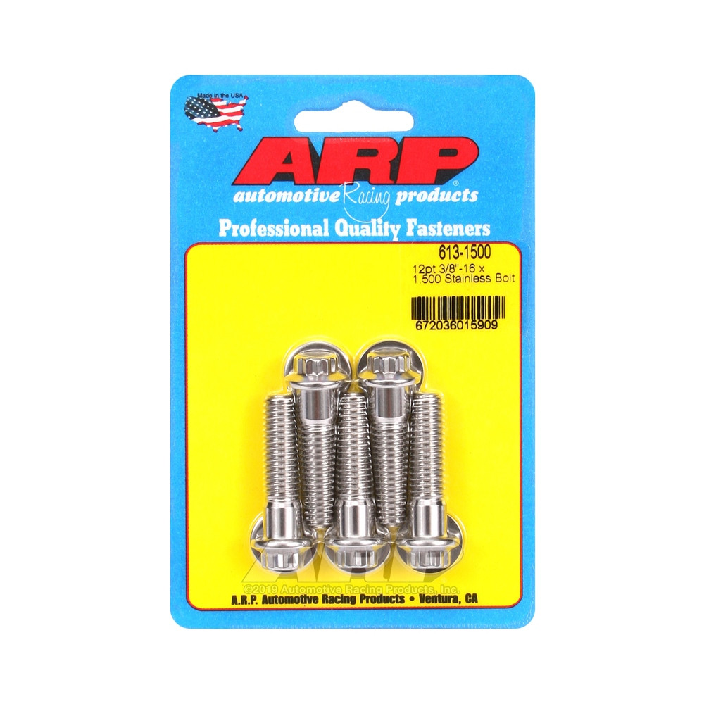ARP Universal small head bolt 3/8-16 - Stainless steel 12 Pts x5 - ARP-613-1500 - 613-1500 - 3666618191034