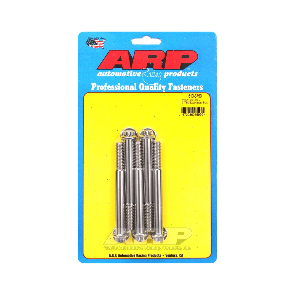 ARP Universal small head bolt 3/8-16 - Stainless steel 12 Pts x5 - ARP-613-3750 - 613-3750 - 3666618191126