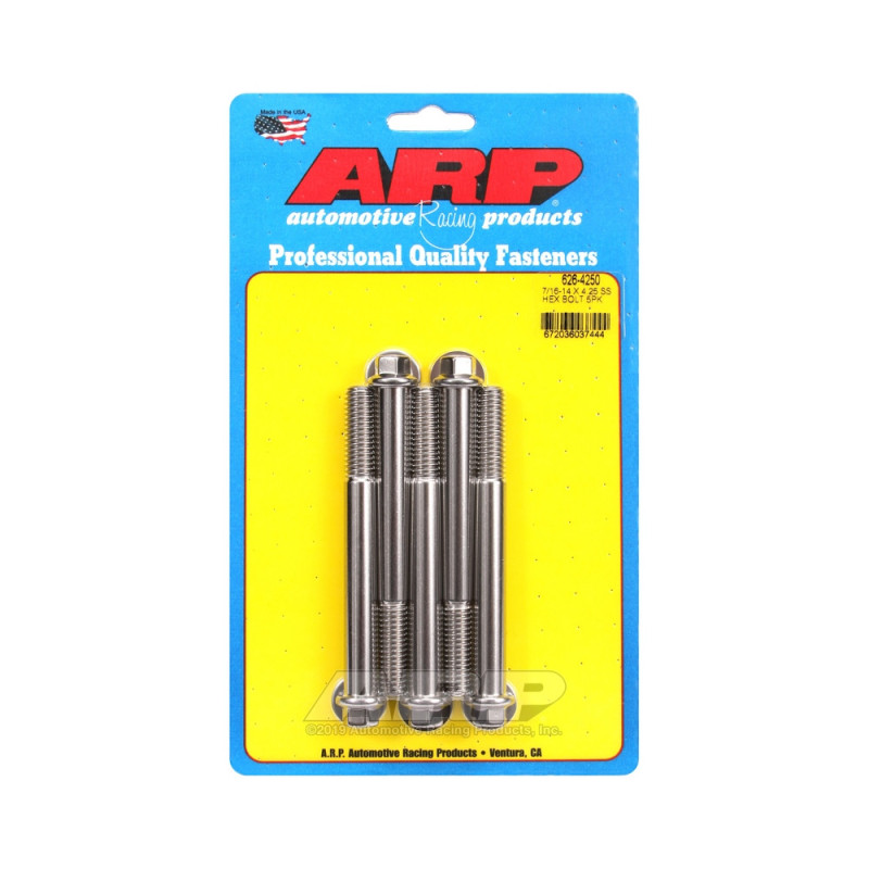Universal Bolt ARP 7/16-14 - Stainless Hex x5 - ARP-626-4250 - 626-4250 - 3666618192796
