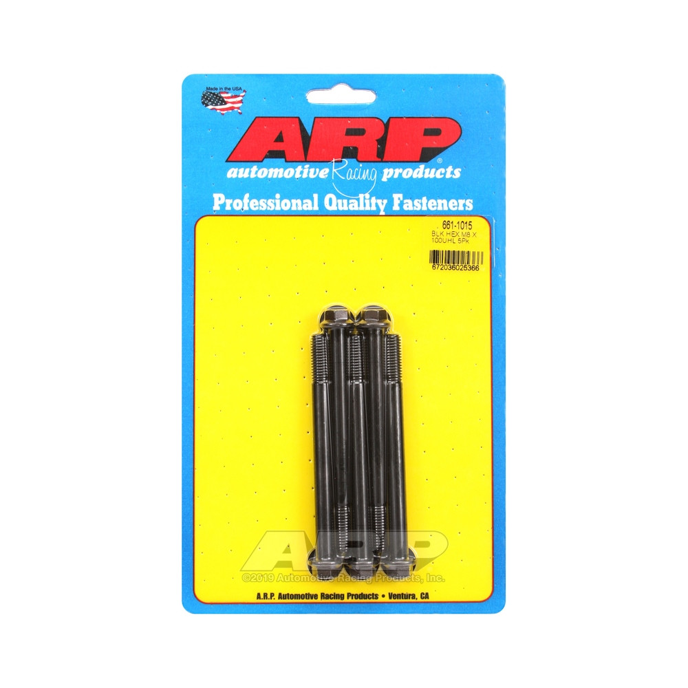 ARP Universal Bolt M8 x 1.25 - Black Oxyde Hex x5 - ARP-661-1015 - 661-1015 - 3666618195773