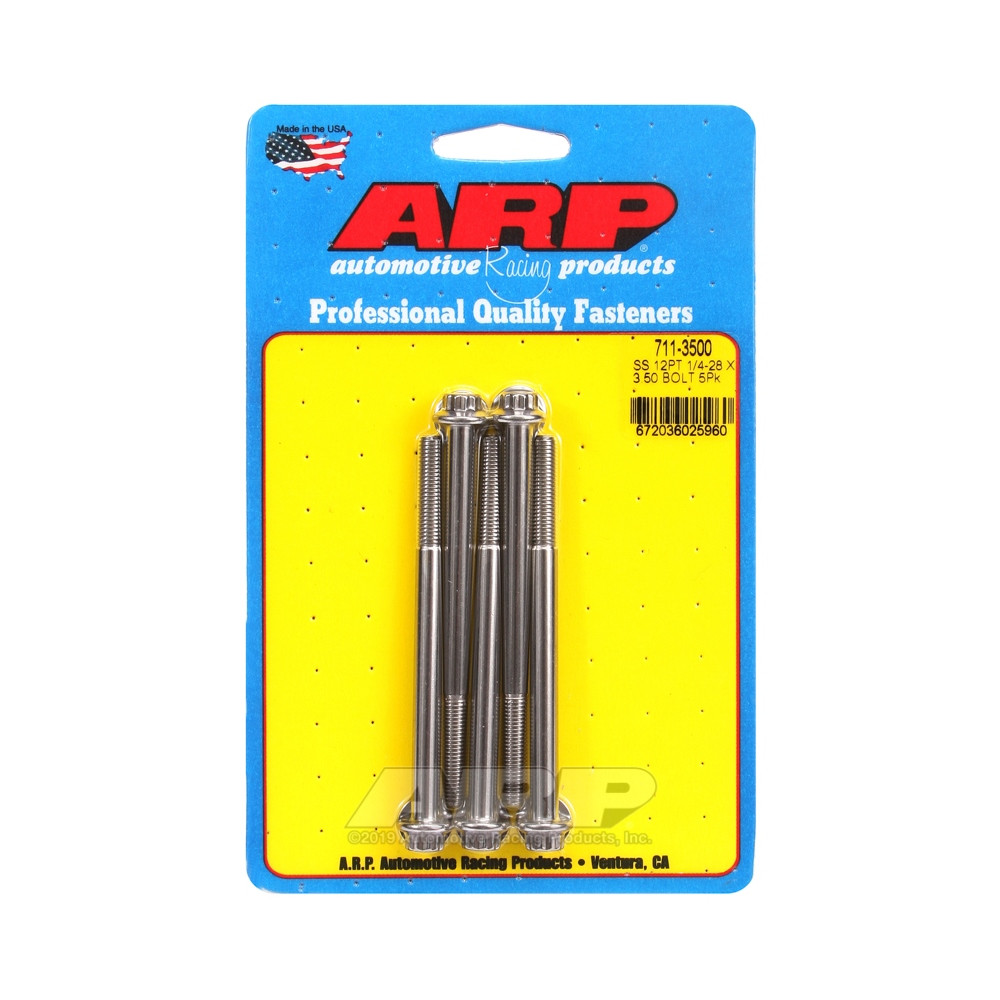 Universele bouten ARP 1/4-28 - Roestvast staal 12 st x5 - ARP-711-3500 - 711-3500 - 3666618197302