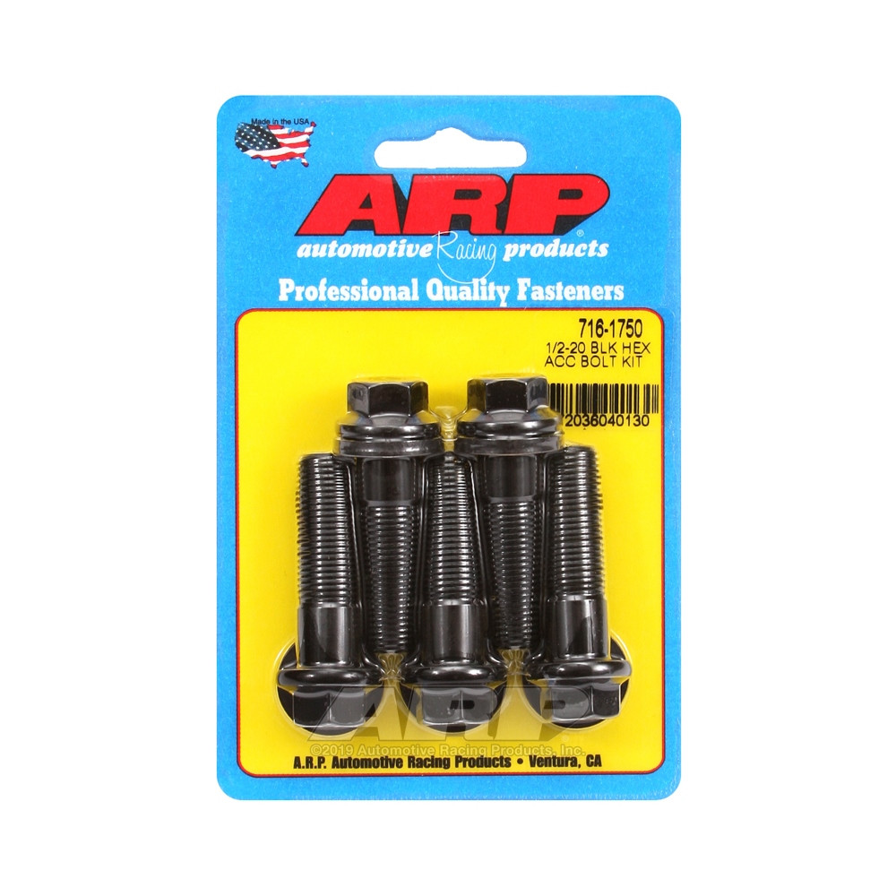 ARP Universal Bolt 1/2-20 - Black Oxyde Hex x5 - ARP-716-1750 - 716-1750 - 3666618198071
