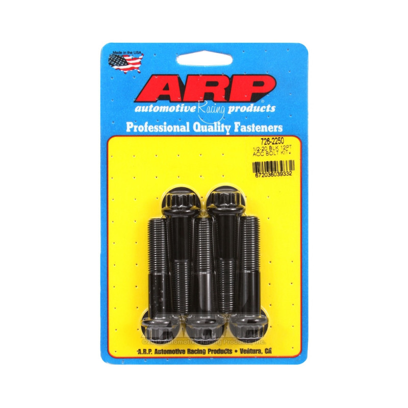 Universal Bolt ARP 1/2-20 - Black Oxyde 12 Pts x5 - ARP-726-2250 - 726-2250 - 3666618199184