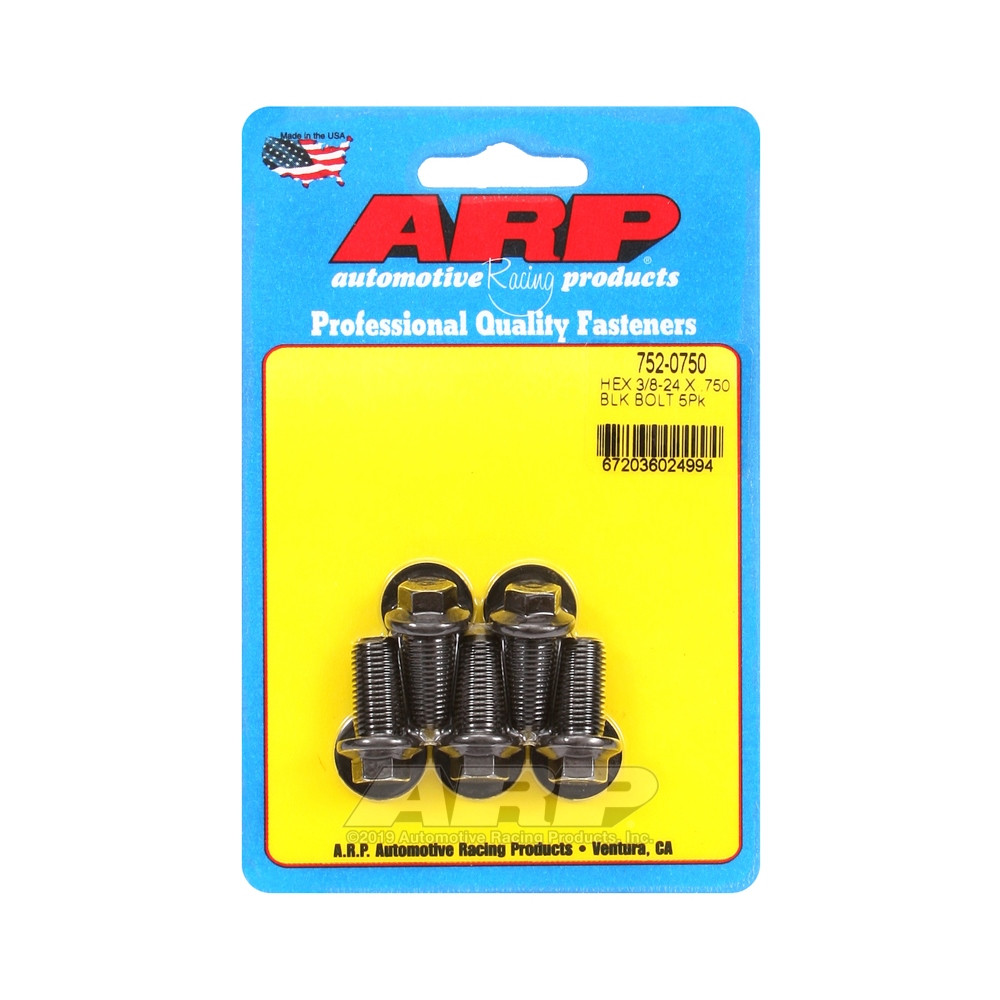 Bullone ARP universale a testa piccola 3/8-24 - Nero Oxyde Hex x5 - ARP-752-0750 - 752-0750 - 3666618227009