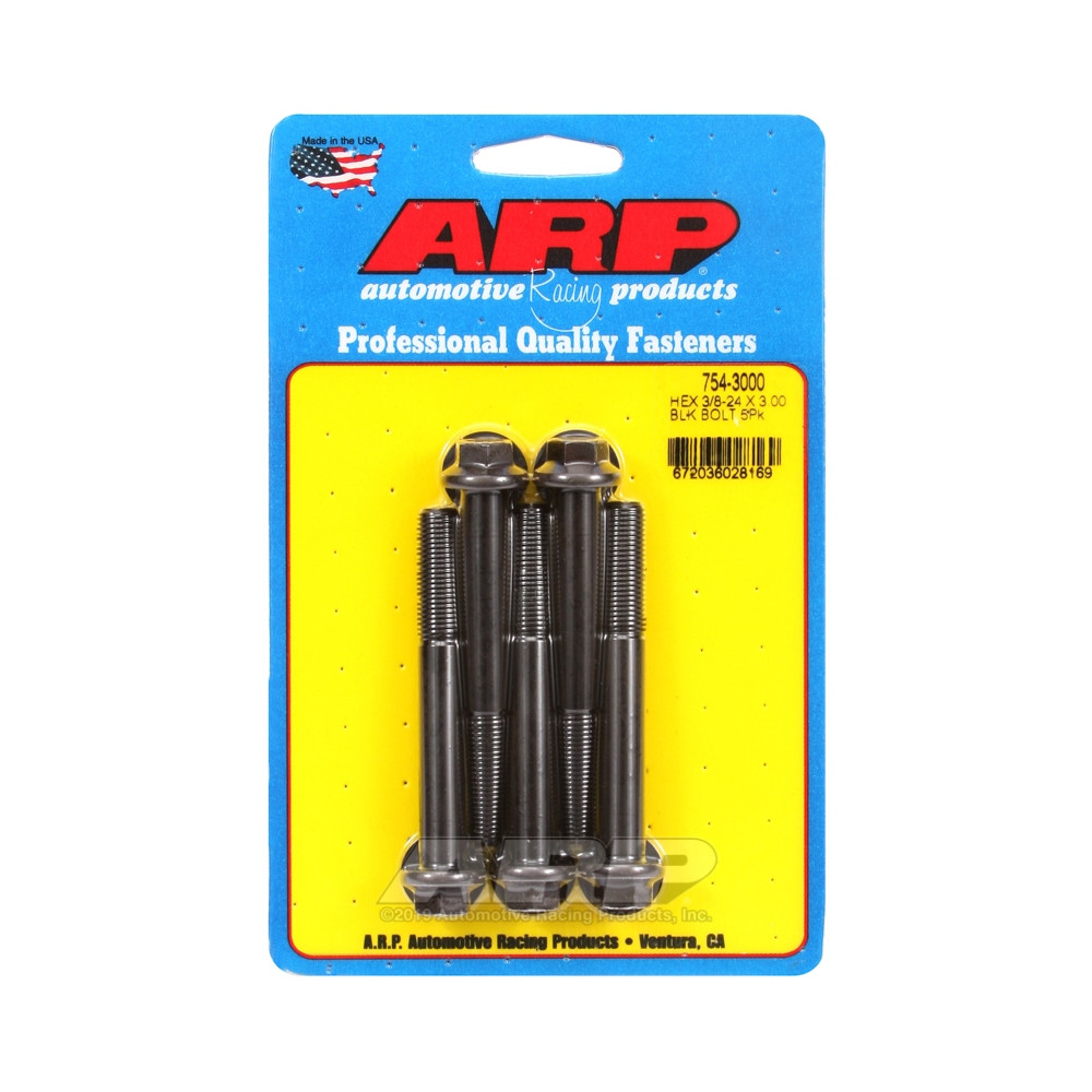 Boulonnerie universelle ARP tête STD 3/8-24 - Black Oxyde Hex x5 - ARP-754-3000 - 754-3000 - 3666618227443