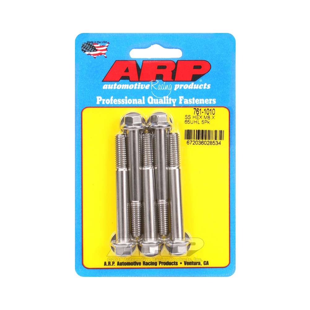 ARP Universal Bolt M8 x 1.25 - Stainless Hex x5 - ARP-761-1010 - 761-1010 - 3666618228426