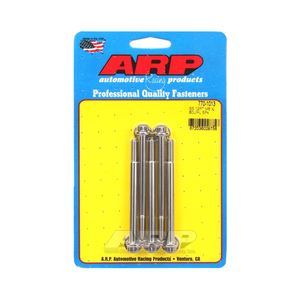 Universele bouten ARP M6 x 1,00 - Roestvast staal 12 stuks x5 - ARP-770-1013 - 770-1013 - 3666618229119