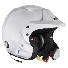 Casque STILO Venti4 WRC Turismo blanc/noir - Snell SA2020 FIA 8859-24 Hans FIA8858-10