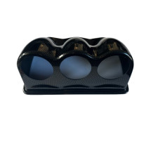 Revotec 52mm diameter drievoudige manometerhouder met carbon look afwerking - REN-REVOGM3U - GM3U-BLG - 3666618290423