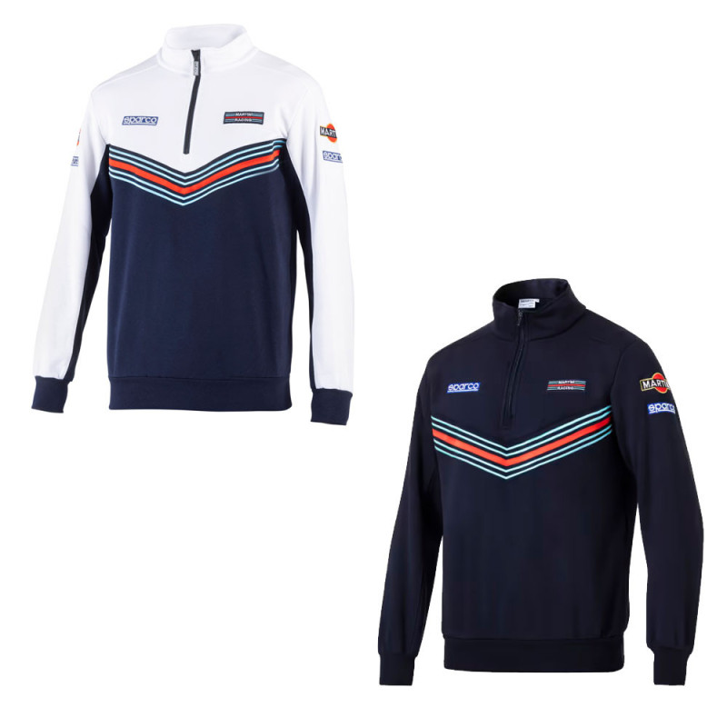Sparco Martini Racing sweatshirt met rits - 013037MR.BM.S - 013037MRBM1S