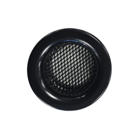 Zwarte aluminium inlaat trompet / Ø 63mm