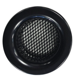 Zwarte aluminium inlaat trompet / Ø 63mm - REN-AI63-N - AI63BLK - 3661768238882