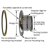 Zwarte aluminium inlaat trompet / Ø 63mm
