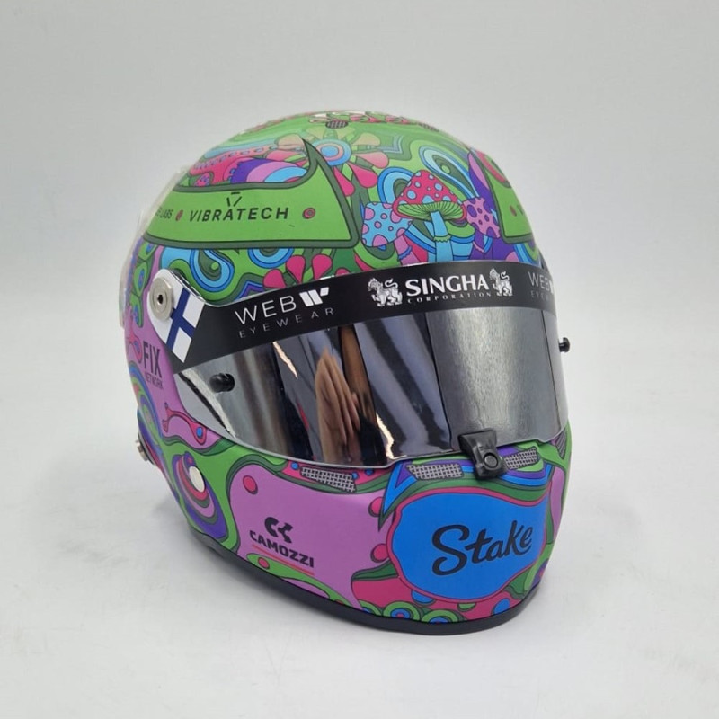 Mini helmet STILO Valtteri BOTTAS 2024 Austin GP special edit - STI-24-BOTTAS-GPSP - MH2402 - 3666618530031