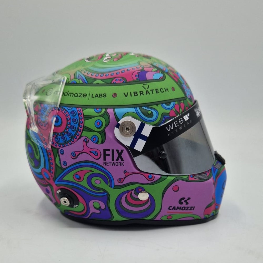 Mini helmet STILO Valtteri BOTTAS 2024 Austin GP special edit - STI-24-BOTTAS-GPSP - MH2402 - 3666618530031