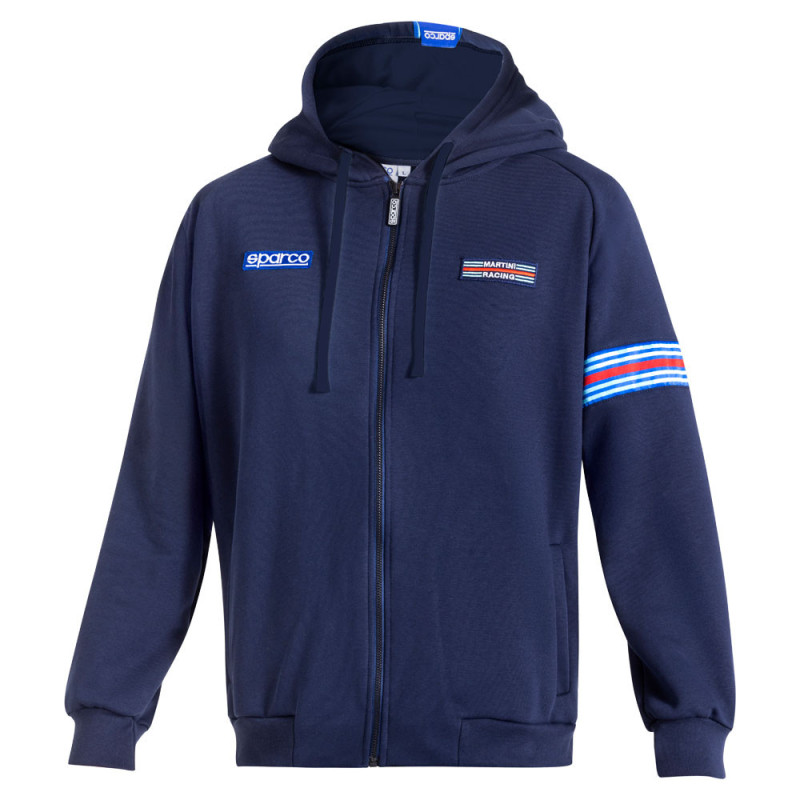 Felpa con cappuccio e zip SPARCO MARTINI RACING - BMF0013D0.BM.XL - BMF0013D0N020XL