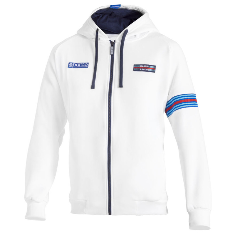 SPARCO MARTINI RACING hooded zip-up sweatshirt - BMF0013D0.BL.XXL - BMF0013D0W012XL