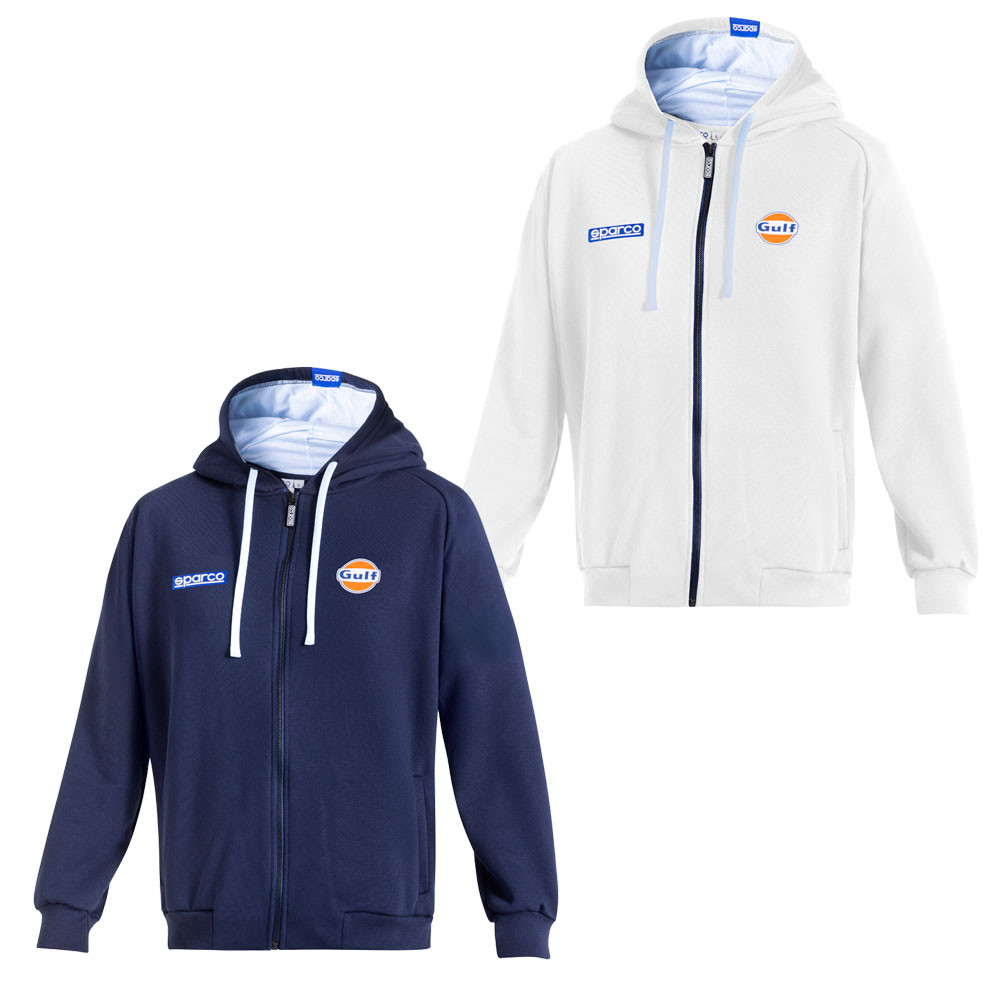 Felpa con zip e cappuccio SPARCO GULF - BMF0010S0.BL.XL - BMF0010S0W010XL