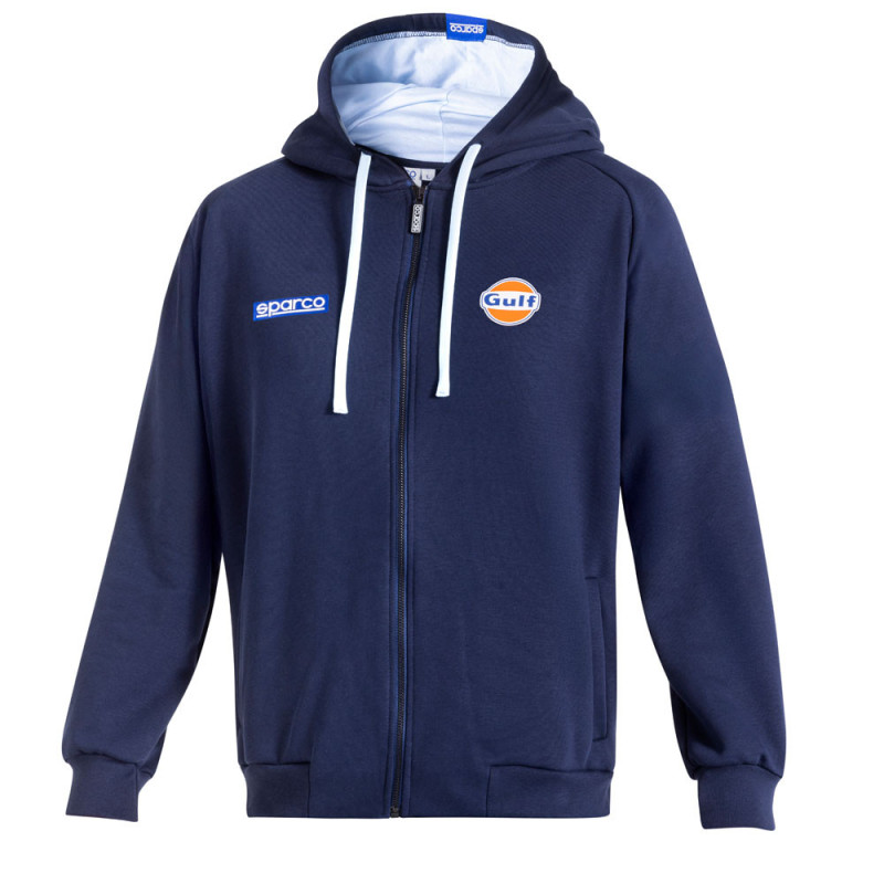Felpa con zip e cappuccio SPARCO GULF - BMF0010S0.BL.XL - BMF0010S0W010XL