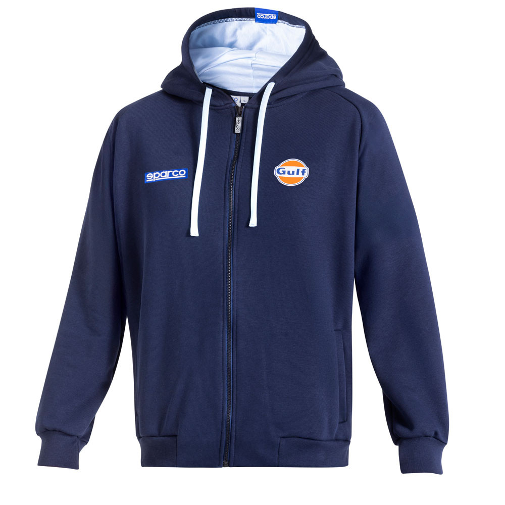 Felpa con zip e cappuccio SPARCO GULF - BMF0010S0.BL.XL - BMF0010S0W010XL