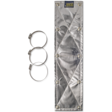 ECRAN THERMIQUE ECHAPPEMENT AVEC COLLIERS COOL-IT - 2 PIEDS X 6"