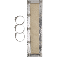 ECRAN THERMIQUE ECHAPPEMENT AVEC COLLIERS COOL-IT - 2 PIEDS X 6"