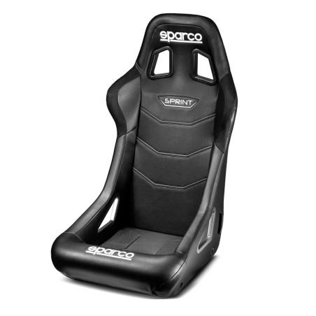 Siège baquet SPARCO Sprint + Skai Tubulaire FIA